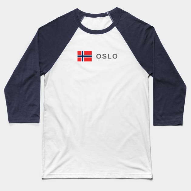 Oslo Norway Baseball T-Shirt by tshirtsnorway